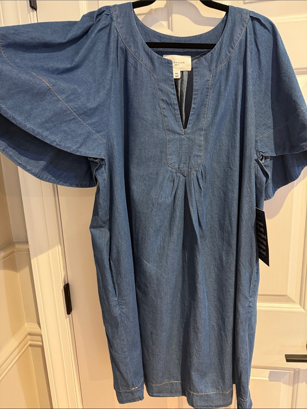 TuckernuckPomander Place Blue Denim-Look Tunic